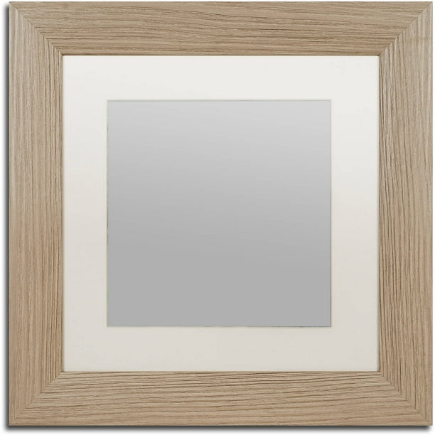 Trademark Fine Art Heavy Duty 11x11 Wood Picture Frame with 7x7 White Mat Trademark Fine Art Heavy Duty 11x11 Wood Picture Frame with 7x7 White Mat
